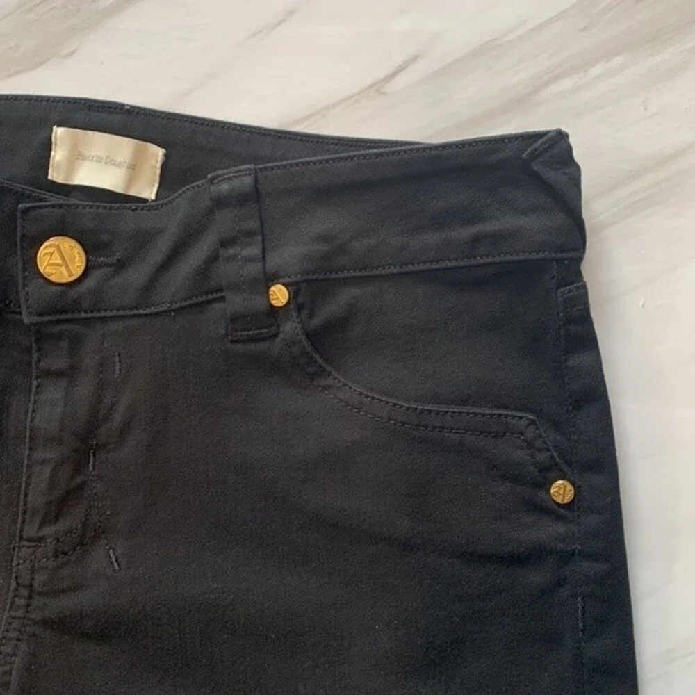 NWOT Favorite Daughter | Long Slim Black Denim Shorts 30‎